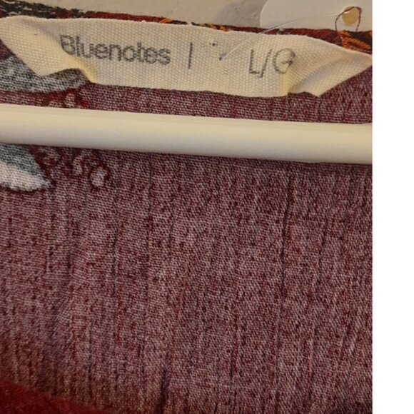 🎊3 FOR $10 BLUENOTES WOMENS LARGE FLORAL PLUM CARDIGAN - Picture 4 of 5